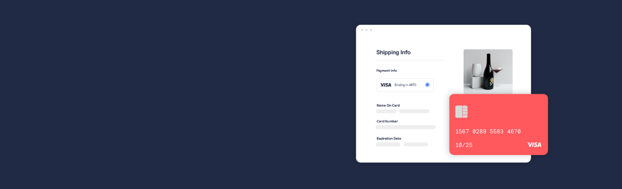 Billing information screen